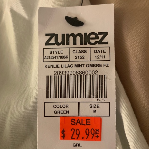 Ombré Zip Up - Picture 2 of 2